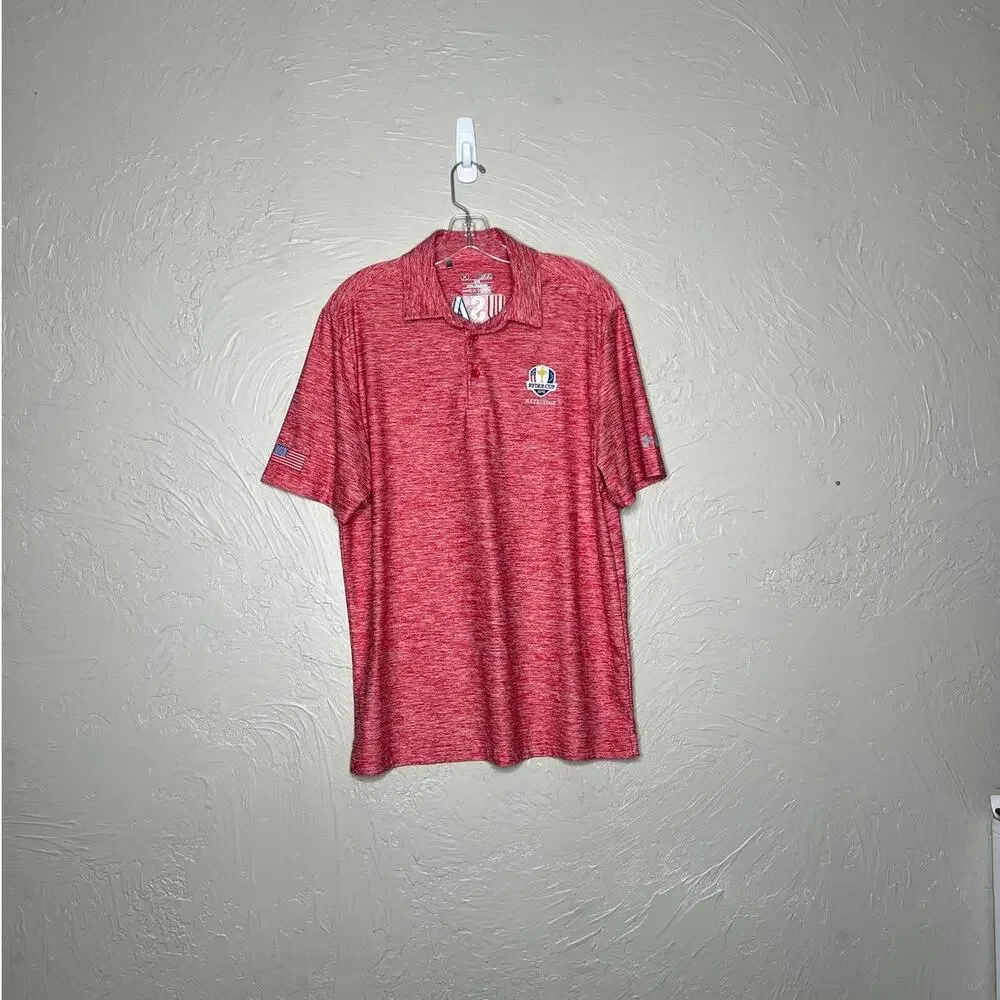 Under Armour 2016 Ryder Cup Hazeltine Polo Mens Medium Red